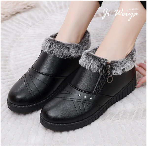 Socioc™-Zapatos cálidos de suela gruesa de lana