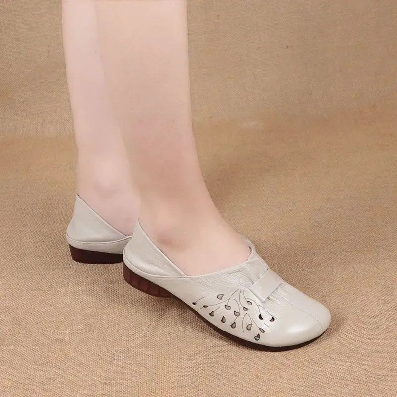 Zapatos de cuero de suela blanda