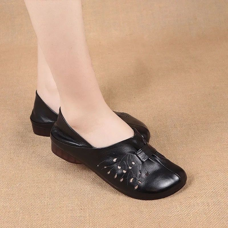 Zapatos de cuero de suela blanda