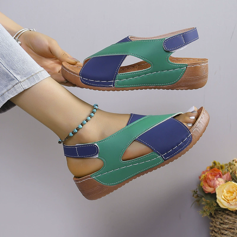 Sandalias de plataforma coloridas