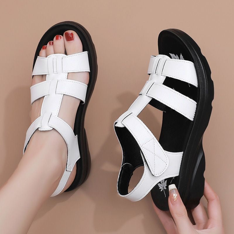 Sandalias de suela blanda con tacón de cuña