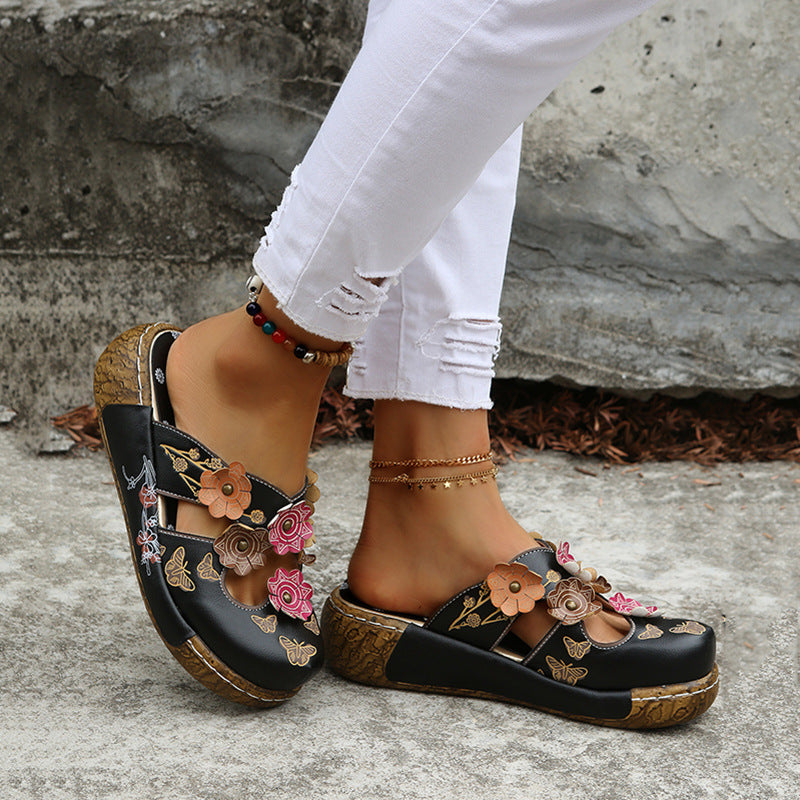 Zapatos de cuero de colores