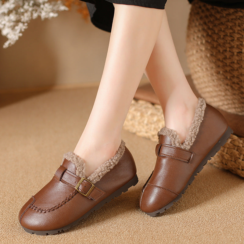 Zapatos de algodón cálidos de nuevo estilo 2025