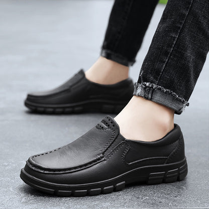 Zapatos de piel antideslizantes para hombre