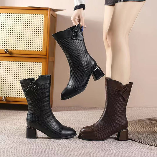 Zapatos retro de piel de cocodrilo