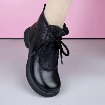 Botas de terciopelo con suela blanda y punta redonda