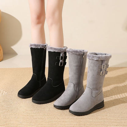 Botas de algodón grueso con forro polar