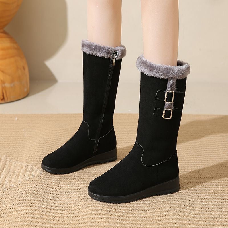 Botas de algodón grueso con forro polar