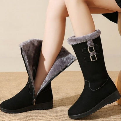 Botas de algodón grueso con forro polar