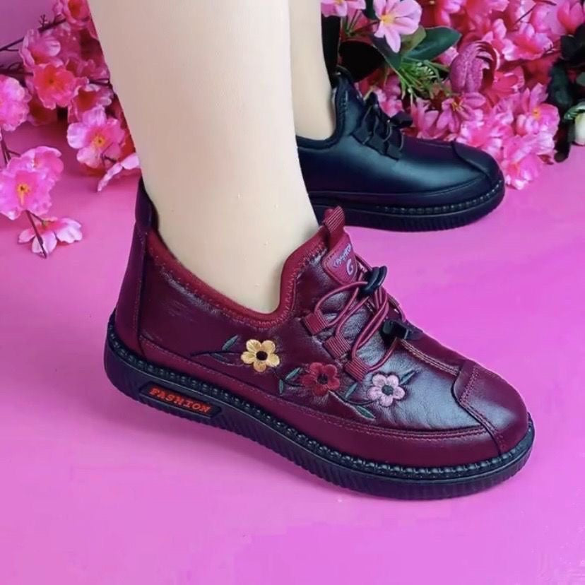 Zapatos de mujer de piel de felpa