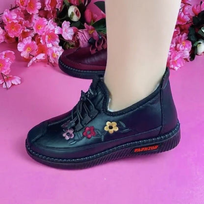 Zapatos de mujer de piel de felpa