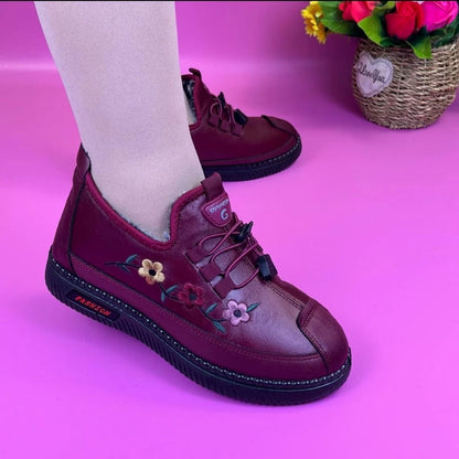 Zapatos de mujer de piel de felpa