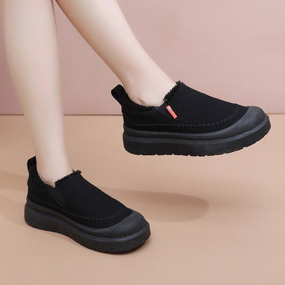 Zapatos de suela blanda con forro polar