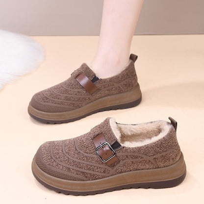 Zapatos de algodón cálido con suela gruesa