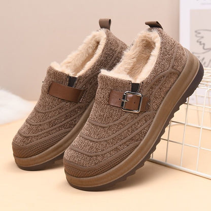 Zapatos de algodón cálido con suela gruesa
