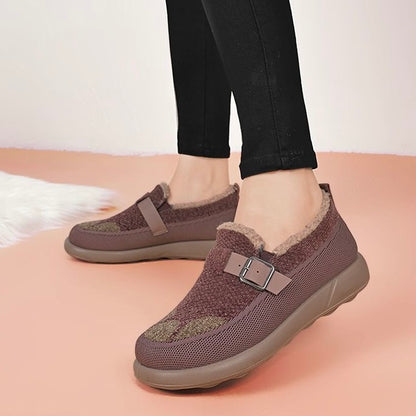 Zapatos cálidos forrados con forro polar y acolchados