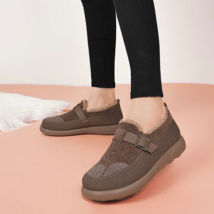 Zapatos cálidos forrados con forro polar y acolchados