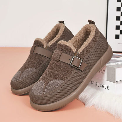 Zapatos cálidos forrados con forro polar y acolchados