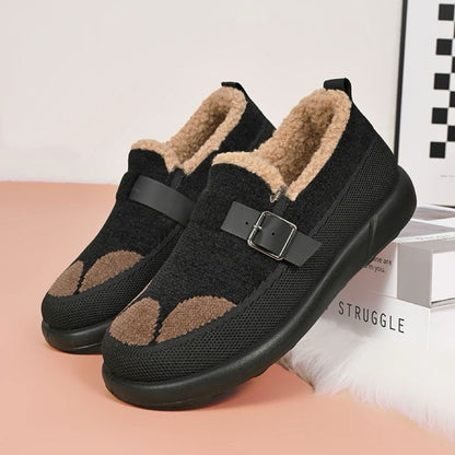 Zapatos cálidos forrados con forro polar y acolchados