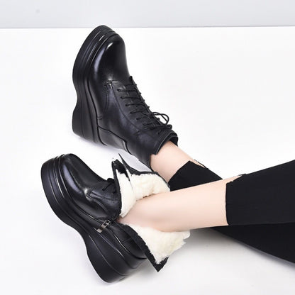 Botas Martin con plataforma y tacón de cuña