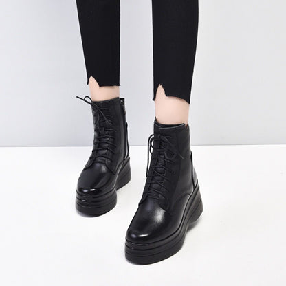 Botas Martin con plataforma y tacón de cuña