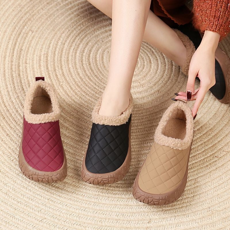 Zapatos sin cordones con suela blanda y forro polar