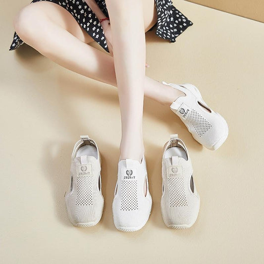 Zapatos casuales flyknit versátiles y calados