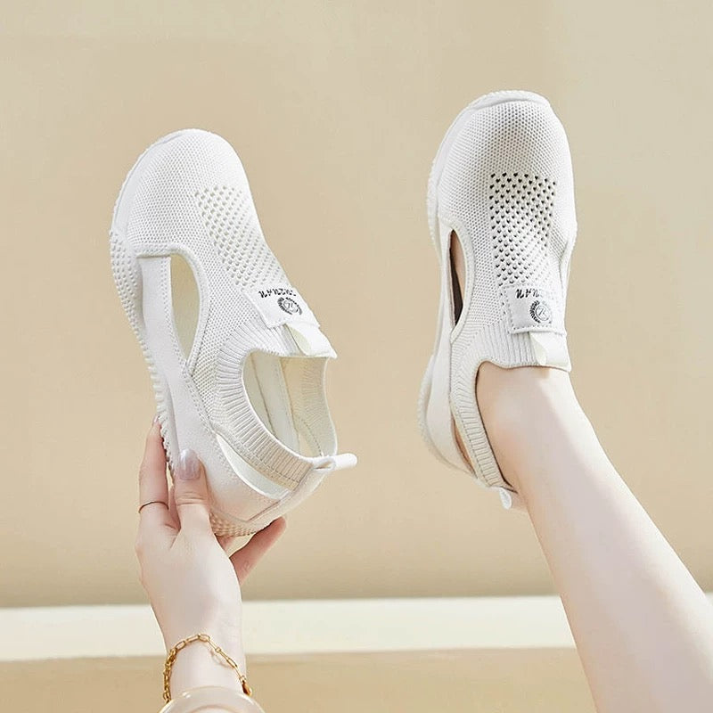 Zapatos casuales flyknit versátiles y calados
