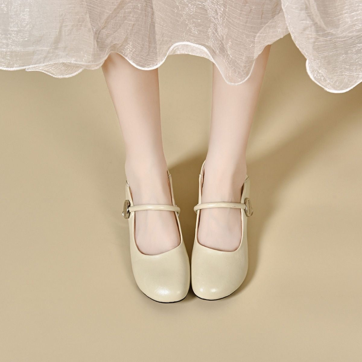 Zapatos de suela blanda de cuero genuino