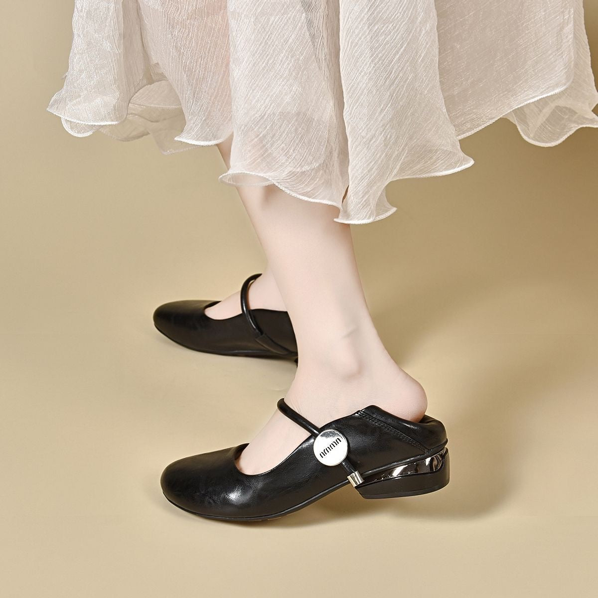 Zapatos de suela blanda de cuero genuino