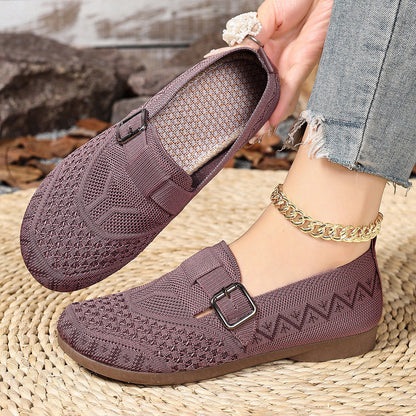 Zapatos casuales de malla sin cordones