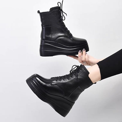 Botas Martin con plataforma y tacón de cuña