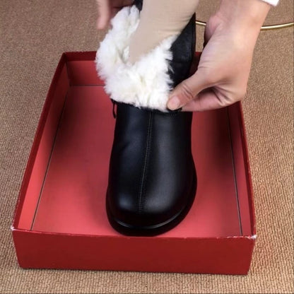 Botas de tacón medio con flores