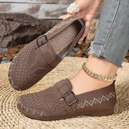 Zapatos casuales de malla sin cordones