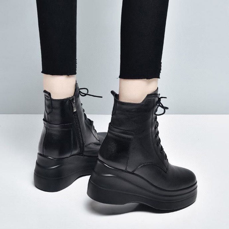 Botas Martin con plataforma y tacón de cuña