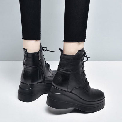 Botas Martin con plataforma y tacón de cuña