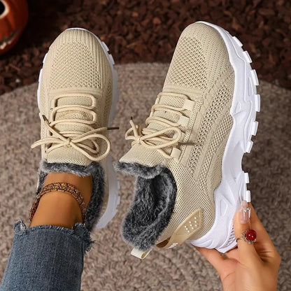 Botas de algodón con forro de malla y polar