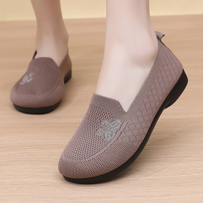 Zapatos de malla con forma de mariposa