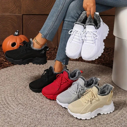 Botas de algodón con forro de malla y polar