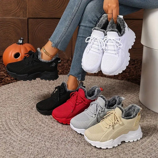 Botas de algodón con forro de malla y polar