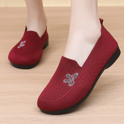 Zapatos de malla con forma de mariposa