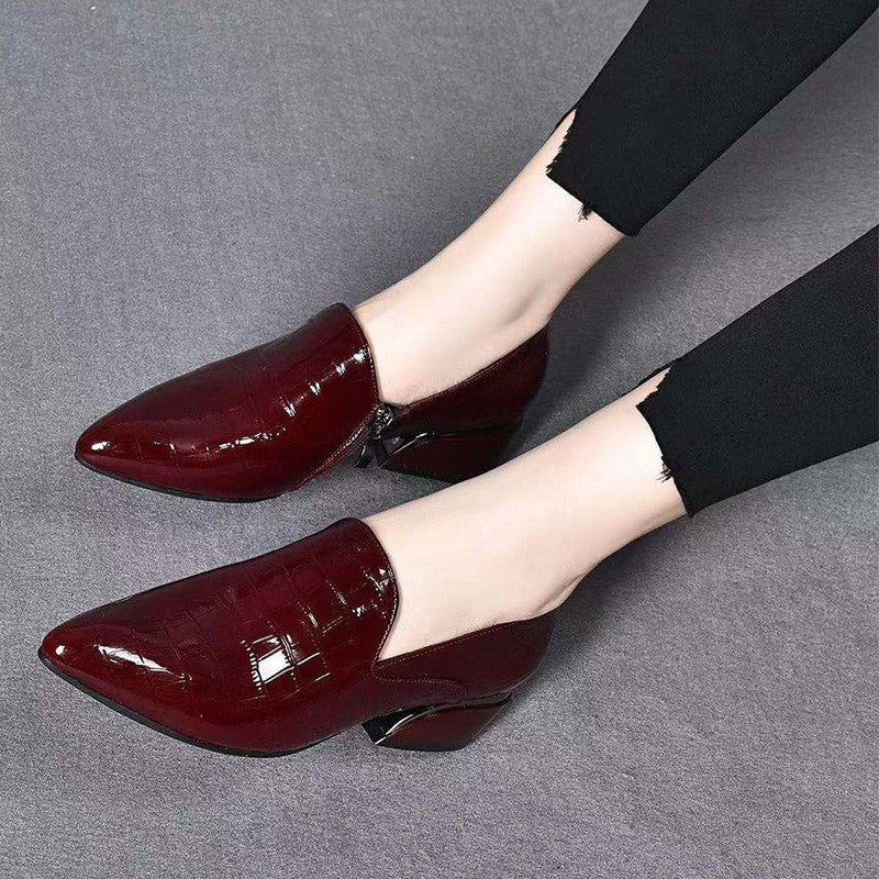 Zapatos casuales para mujeres (reflejo de líneas verticales)