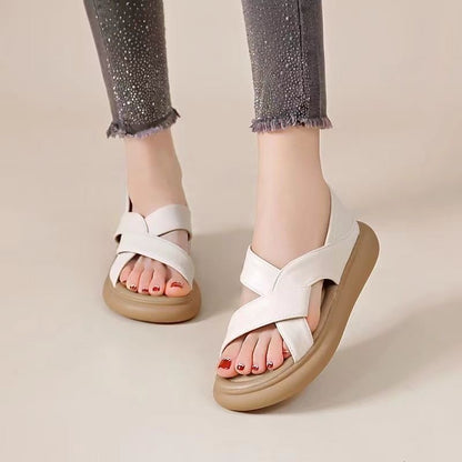 Sandalias de piel con suela suave
