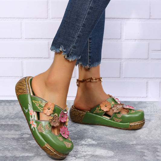 Zapatos de cuero de colores