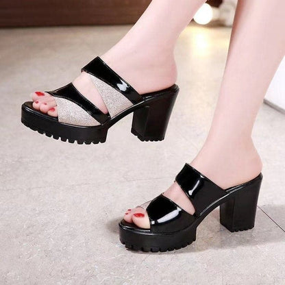 Sandalias boca de pez