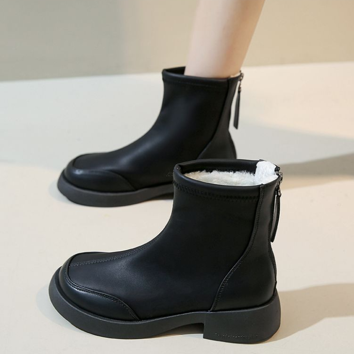 Botas elásticas gruesas de invierno para mujer