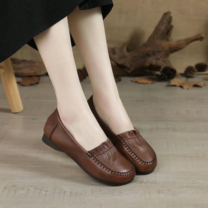 Zapatos de mujer de piel suave y cómodos de llevar